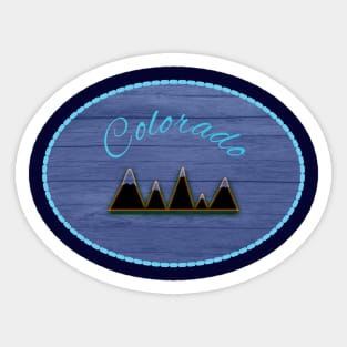 Colorado mountains Sticker